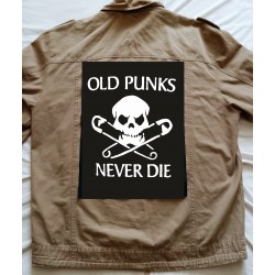 Zádová nášivka Old Punks Never Die