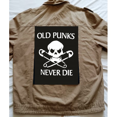 Zádová nášivka Old Punks Never Die