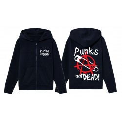 Mikina zip Punks not Dead 3