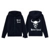 Mikina zip Metal Head