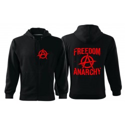 Mikina zip Freedom a Anarchy