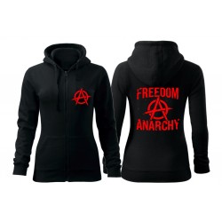 Mikina zip Freedom a Anarchy