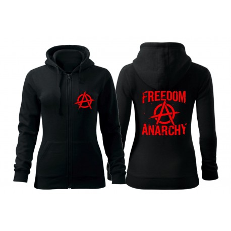 Mikina zip Freedom a Anarchy