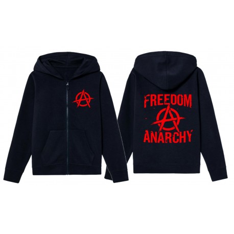 Mikina zip Freedom a Anarchy