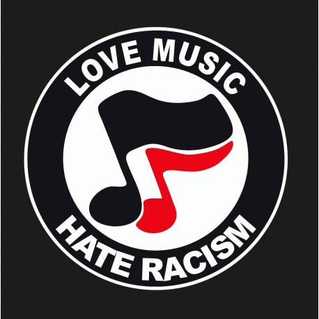 Nášivka Love Music Hate Racism