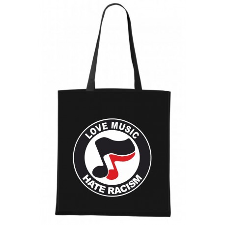 Plátěná taška  Love Music Hate Racism