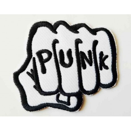 Nášivka vyšívaná nažehlovací Punk Pěst