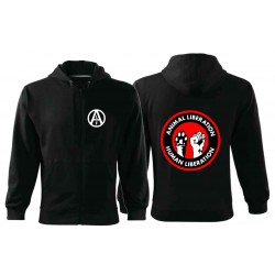 Mikina zip Animal Liberation