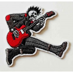Nášivka vyšívaná nažehlovací Punk Kytarista