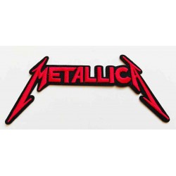 Nášivka vyšívaná nažehlovací Metallica red