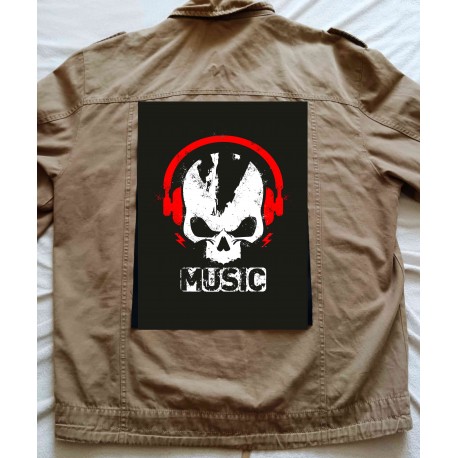 Zádová nášivka Music