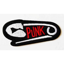 Nášivka vyšívaná nažehlovací PUNK špendlík