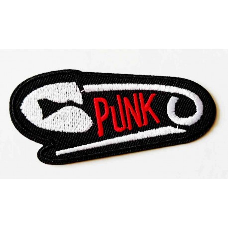 Nášivka vyšívaná nažehlovací PUNK špendlík