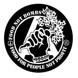 Samolepka Food Not Bombs