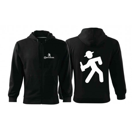 Mikina zip Anti social