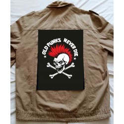 Zádová nášivka  Old Punks Never Die