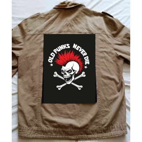 Zádová nášivka  Old Punks Never Die