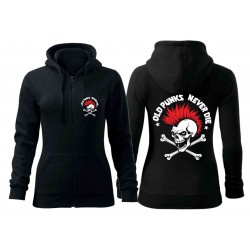 Mikina zip Ols Punks Never Die 2