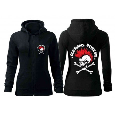 Mikina zip Ols Punks Never Die 2