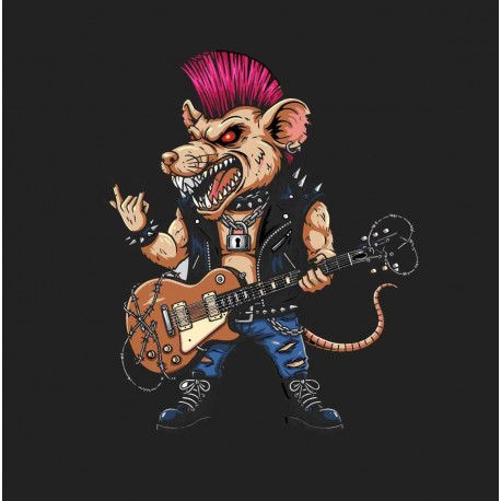 Nášivka Punk Rat