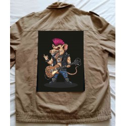 Zádová nášivka Punk Rat