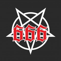 Nášivka  Pentagram 666