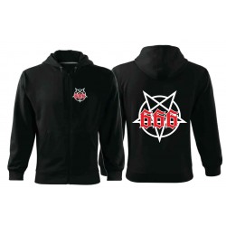 Mikina zip Pentagram 666