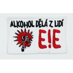 Nášivka vyšívaná EE bíílá