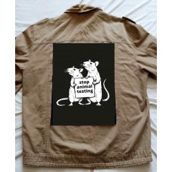 Zádová nášivka  Stop Animal Testing