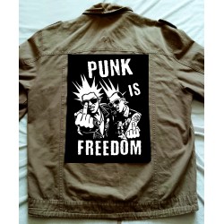 Zádová nášivka  Punk Is Freedom