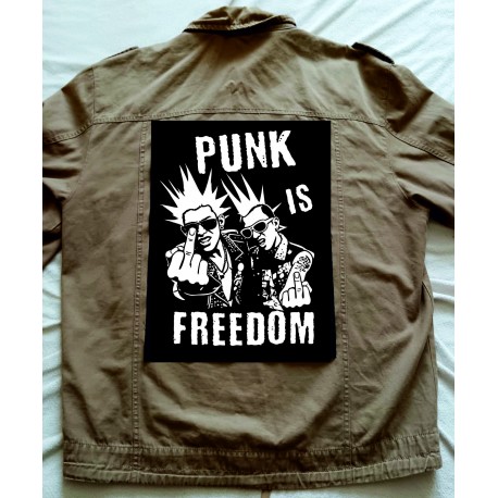 Zádová nášivka  Punk Is Freedom