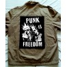 Zádová nášivka  Punk Is Freedom