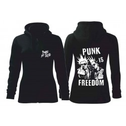Mikina zip Punk Is Freedom
