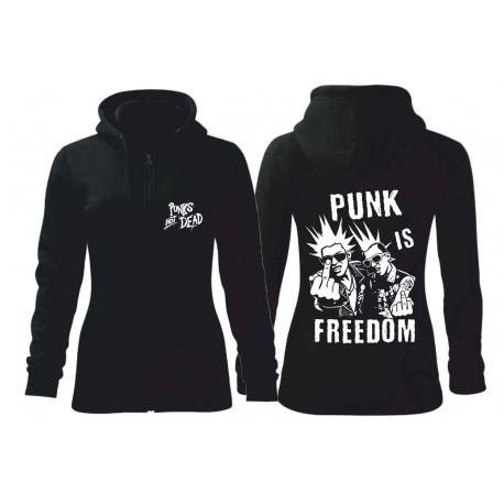 Mikina zip Punk Is Freedom