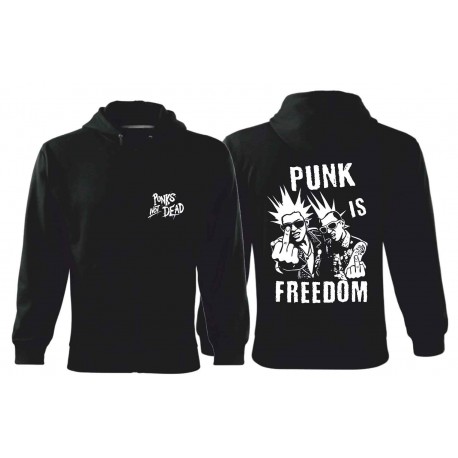 Mikina zip Punk Is Freedom